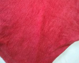 Soft Red Hoodie Top