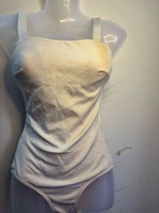 White Sleeveless Bodysuit