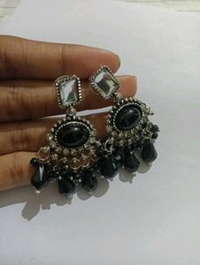 Black Dangle Earrings