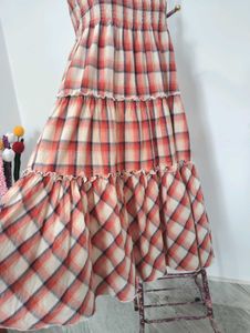Plaid Tiered Sundress