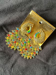 Peacock Drop Earrings