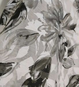 White With Black Floral Skirt