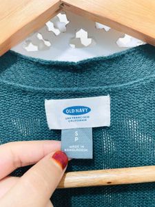 California Old Navy Green Cardigan C
