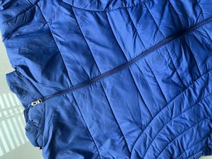 Blue  Jacket for winter With Cap