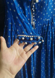 Blue &amp; Gold Kurta Set- Fixed Price