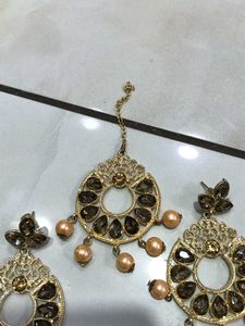 Earring Tikka With Ring