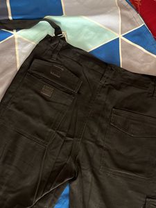 Adjustable Black Cargo Pants