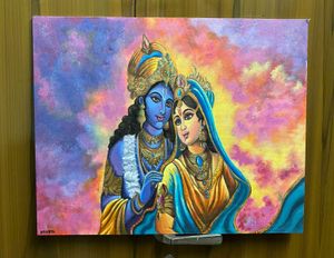 Radha Krishna Canvas Painting 16×20 Inches