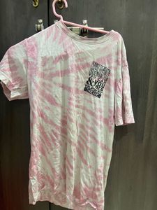 PINK TIE DYE TSHIRT