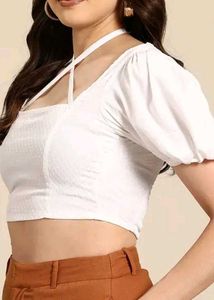 Chic White Crop Top