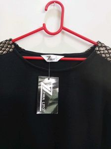 Black Embellished Top