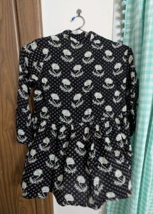 Floral Print Open Front Jacket