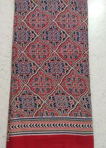 Ajrakh Print Beautiful Saree