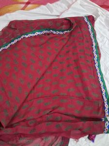 Beautiful Saari With Attached Blouse