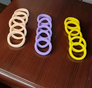 Multicolored Hair Rubber Bands - 30 Pcs