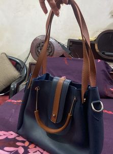 Blue handbag