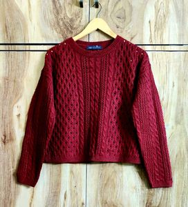 Maroon Sweater Size-42-44