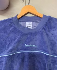 Blue Velvet Sweatshirt