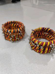 Colorful Cloth Bangle Set