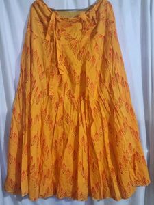 Orange Ehenic Skirt...I