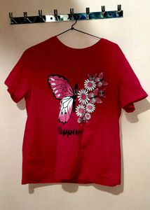 COMBO blue (xl) and pink t shirt (l)