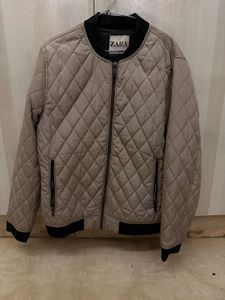 Zara Quilted Bomber Jacket