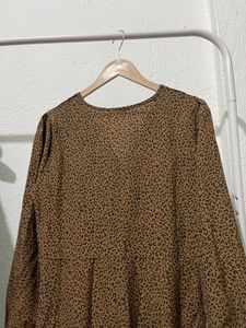 Animal print Midi dress