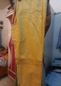 Mustard Yellow Jeans Never Worend