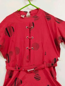 Red Kurti Top
