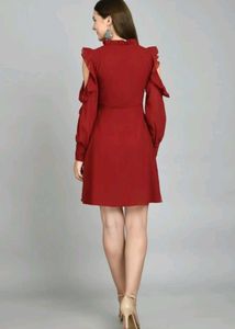 AAYU Mini Maroon Dress