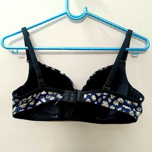 Floral Print Bra