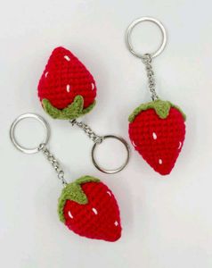 Strawberry Crochet Keychain🍓