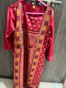 Red Printed Kurti