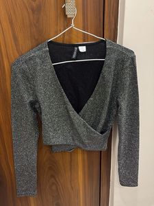 Sparkly Wrap Top