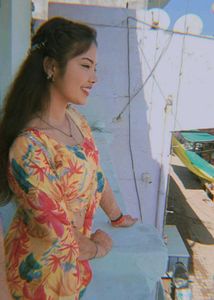 Floral Kurta Set with Cape