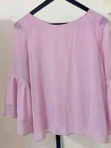 Pink Bell Sleeve Top