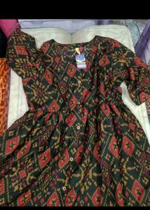 Ikkat Print Dress/Kurti