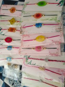 2 Resin Colourful Rakhi