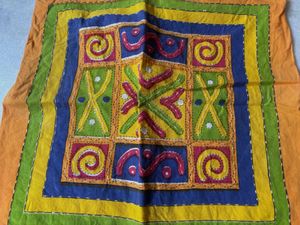 Handcrafted Banjara Textile Pillow Cover-4