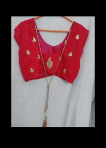 Red Embroidered Lehenga Choli