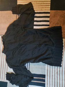 Embroidered Black Jacket