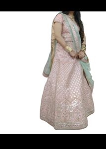 Elegant Light Pink Lehenga