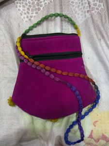 Embroidered Sling Bag