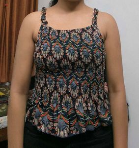 Patterned Smocked Sundress