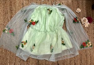 Floral Embroidered Off-Shoulder Top