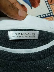 Zara Gray Long Sleeve Tshirt