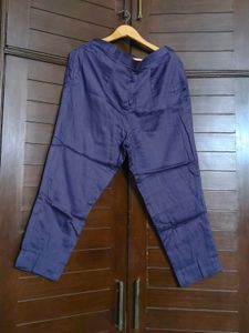 Purple Floral Print Embroidered Kurta Set