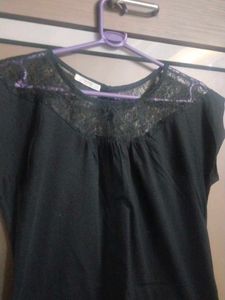 Elegant Black Lace Top