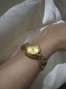 Aesthetic Pinterest Gold Watch
