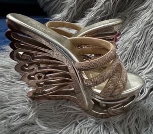 Carrie Heels With Butterfly Design
